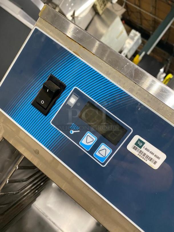 Alto-Shaam Halo Heat 500-S holding cabinet control panel, 2019 model, stainless steel, with digital display and power switch.