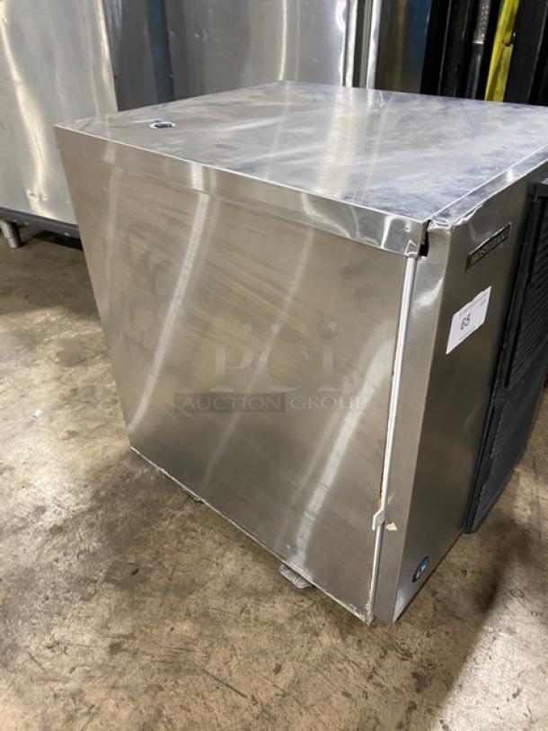 Hoshizaki Slim Line KM660MAJ ice machine, stainless steel, air-cooled, crescent cube style, 115V, commercial use.