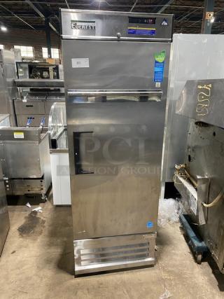 Everest stainless steel reach-in refrigerator, Model EBR1, Energy Star, single solid swing door, 115V 1 Phase.
