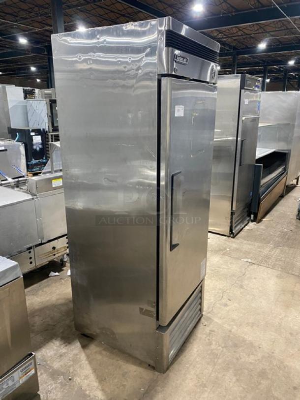 Turbo Air Deluxe Cooler Series stainless steel reach-in refrigerator, model TSR-23D, single door, 115V, used condition.