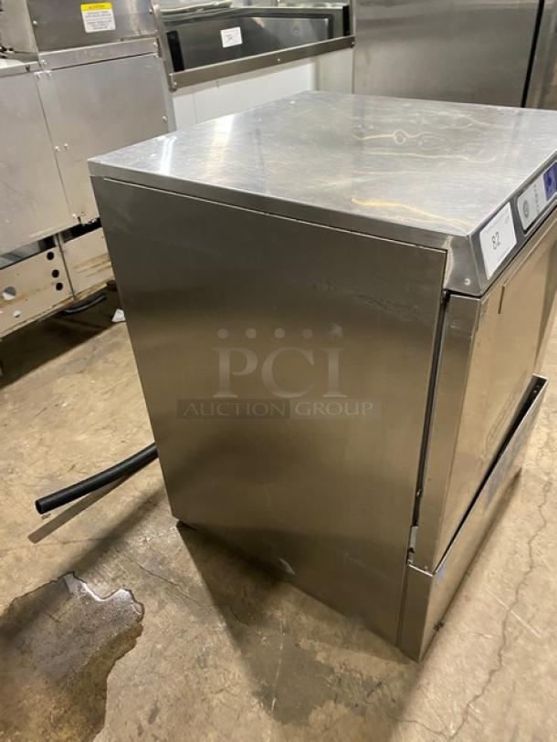 Hobart LXEH commercial stainless steel undercounter dishwasher, electric, high-temp, new body style, model SN: 23-1147-931.