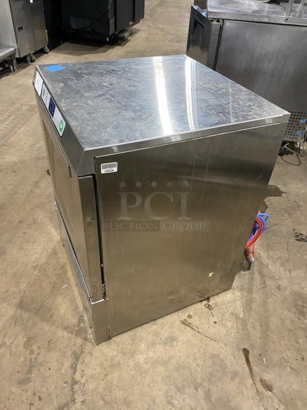 Hobart LXEH undercounter stainless steel dishwasher, new body style, electric, high temp, 120/208-240V, 1 phase.