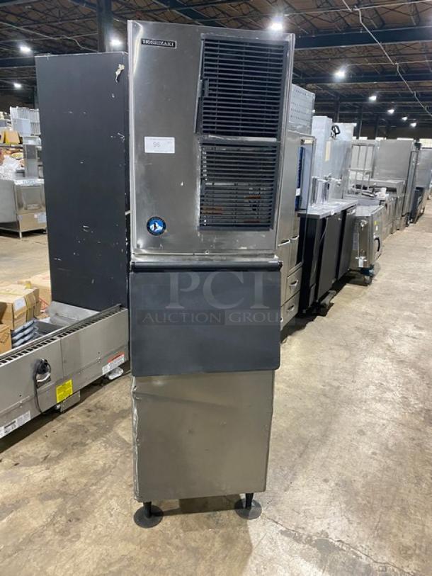 Hoshizaki KM-515MAH stainless steel ice maker, air-cooled, electric-powered, 120V, 1 phase, commercial use.