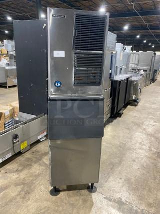 Hoshizaki KM-515MAH stainless steel ice maker, air-cooled, electric-powered, 120V, 1 phase, commercial use.