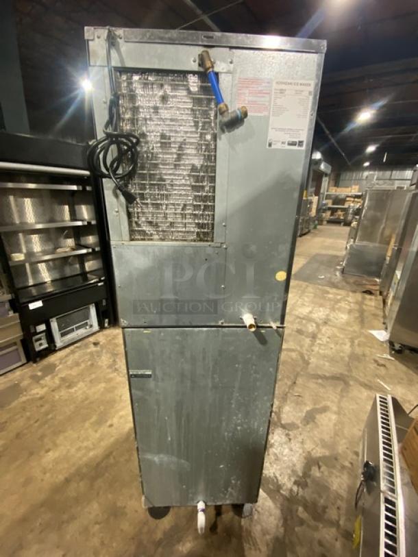 Hoshizaki KM-515MAH ice machine, stainless steel, electric, air-cooled, model SN E09270C, 120V 1 phase, commercial use.