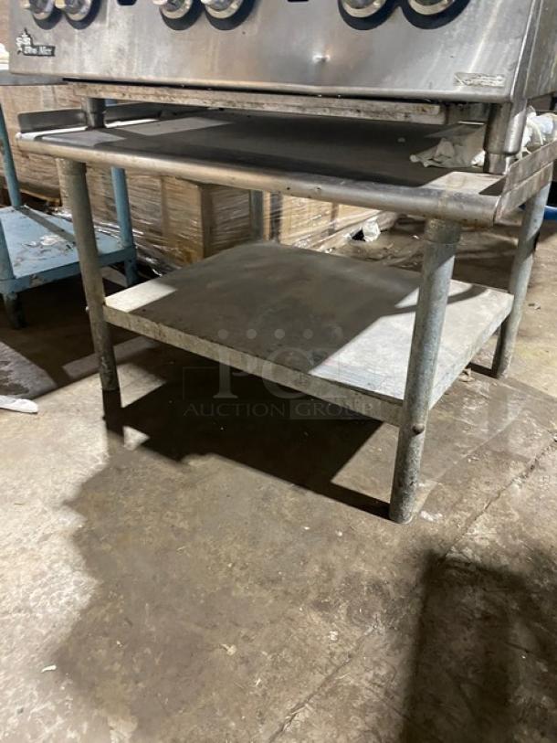 Star Ultra-Max 806HA-8U stainless steel 6-burner gas hot plate with thermostatic controls, on single-shelf stand.