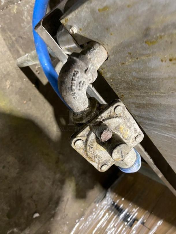 Star Ultra-Max 806HA-8U commercial stainless steel hot plate; natural gas, 6 burners, thermostatic controls, on legs.