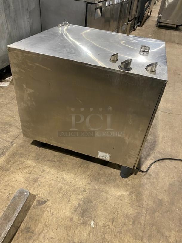 Rational Electric SelfCooking Center stainless steel combi oven, built-in pan slide, on legs, used condition.