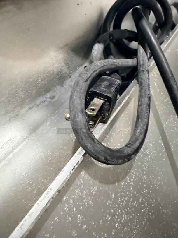 SWEET! MagiKitch'n commercial flat griddle with mirror shine, thermostatic control, on stainless steel stand; working condition.