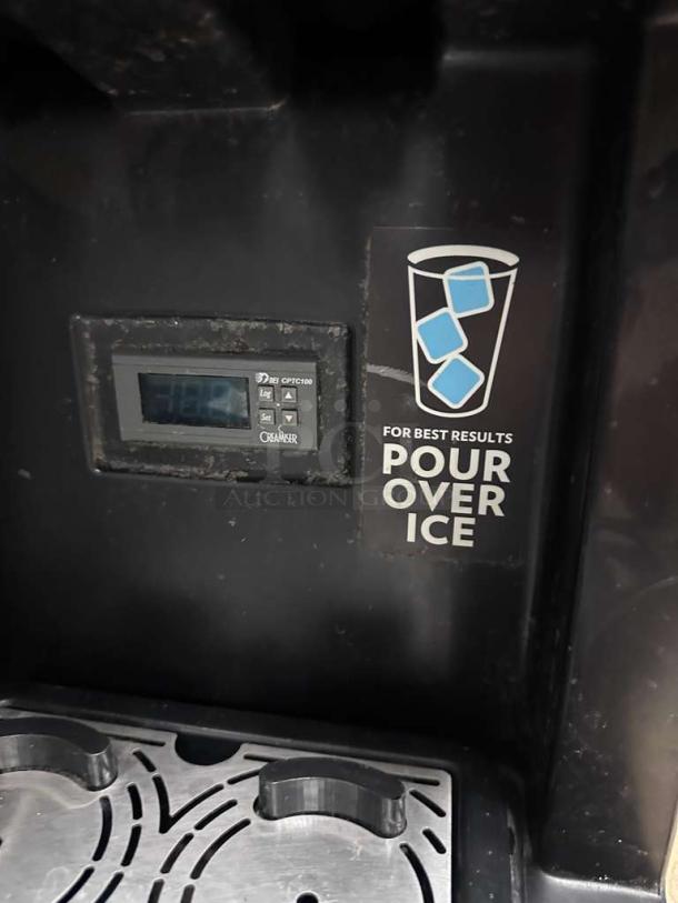 Creamiser Products STōK Cold Brew Dispenser, Model 230, 110V, fully tested, outstanding condition, "Pour Over Ice" label.