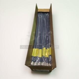 Set of 10 NAKS NK-S-36 commercial gas connector hoses, 36" length, 3/4" MIP x 3/4" FIP, fully tested, in packaging.