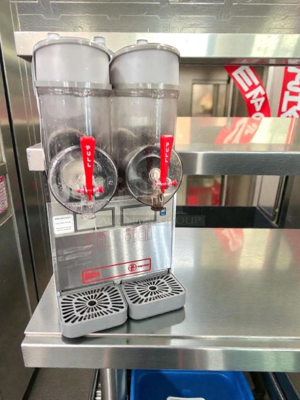Superior condition Ugolini NHT2 slush machine, dual bowls, NSF & UL listed, fully operational, Milan-made.