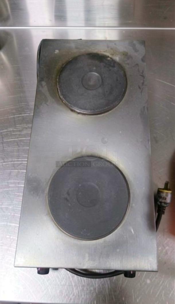 Nemco 6310-3-240 Dual Burner Hot Plate, steel finish, 240V, excellent condition, NSF & ETL listed, fully tested.