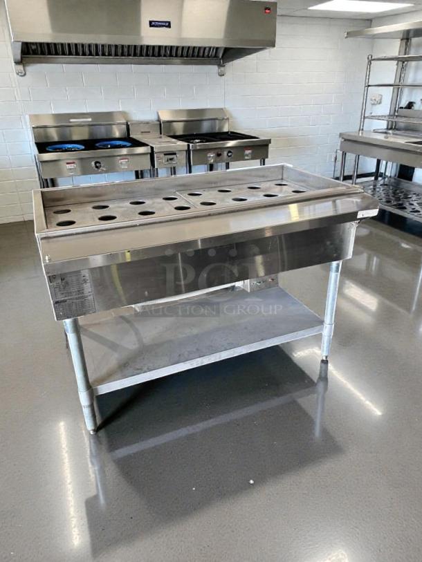 Superior condition Eagle Group WT3-240 stainless steel steam table, 72", UL & NSF listed, fully tested, ready to use.