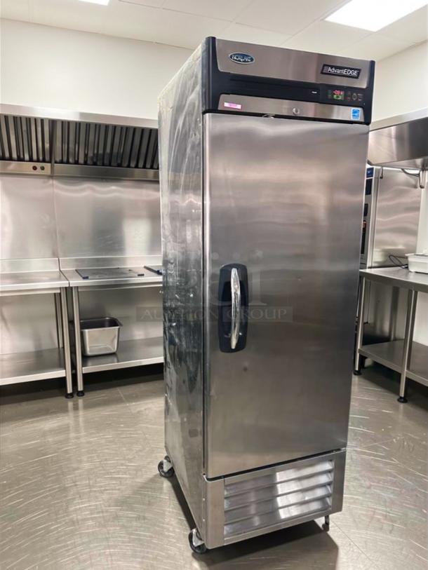 Victory AdvantEDGE commercial reach-in freezer, stainless steel, superior condition, Energy Star rated, model VIC-L-FRZ-0634.