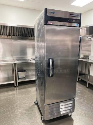 Victory AdvantEDGE commercial reach-in freezer, stainless steel, superior condition, Energy Star rated, model VIC-L-FRZ-0634.