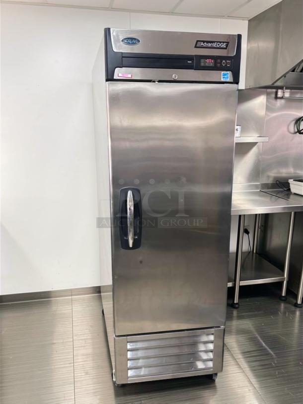 Superior condition Victory AdvantEDGE commercial reach-in freezer, stainless steel, Energy Star, model VIC-L-FRZ-0634, fully tested.
