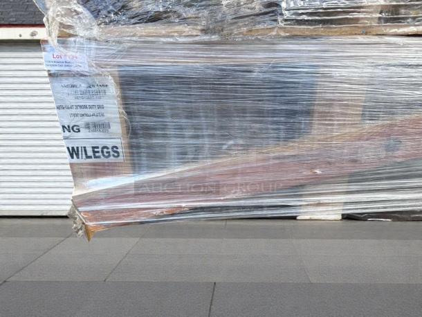 Brand new American Range ARTG-36-24, 36" countertop thermostatic gas griddle, wrapped in protective plastic.