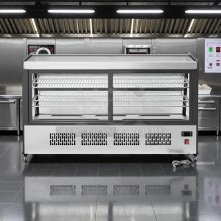 Brand new KoolMore CDC-7C-SS countertop bakery display fridge, 48 in., 7 cu. ft., ETL listed, in original box.