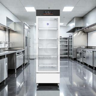 Brand new KoolMore KM-PHR-11C commercial pharmacy refrigerator in premium condition, 11 cu. ft., UL Listed, in original box.