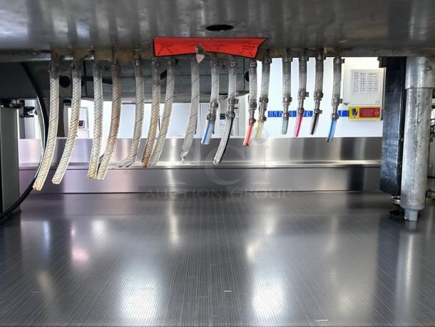 High-grade Krowne 48" commercial ice bin with cold plate, NSF certified, fully operational, model 48-36-7, visible tubing connections.