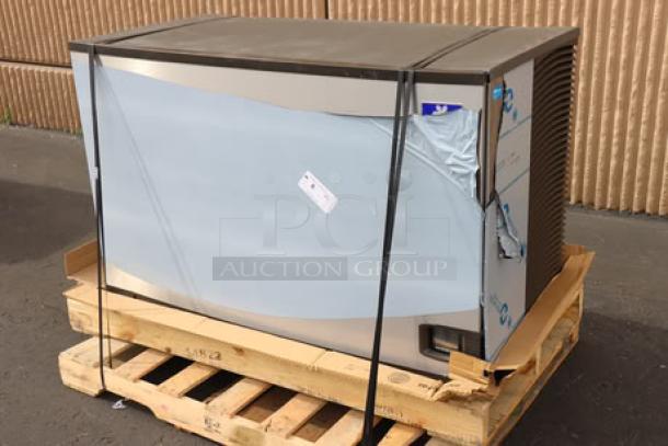 Manitowoc IYT1500A Indigo NXT ice machine, 48" air-cooled, new with scratches, 1660 lb capacity, on pallet.