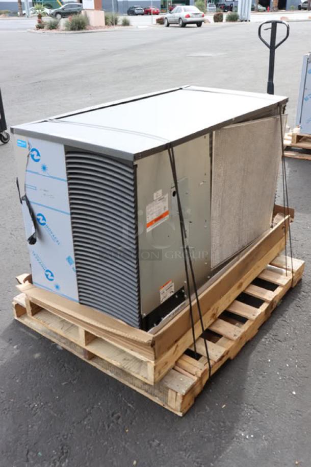 Manitowoc IYT1500A Indigo NXT ice machine, 48" air-cooled, half-size cubes, brand new, exterior scratched, 1660 lb capacity.