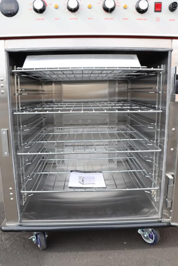 Brand new Cooking Performance Group SlowPro CHSP1SM undercounter cook and hold oven with smoker, 208/240V, 2250/3000W, serial #20250500075.