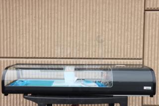 Emperor's Select CSD-60 countertop refrigerated sushi display case, black, 115V, new without box, serial number 1763508250169.