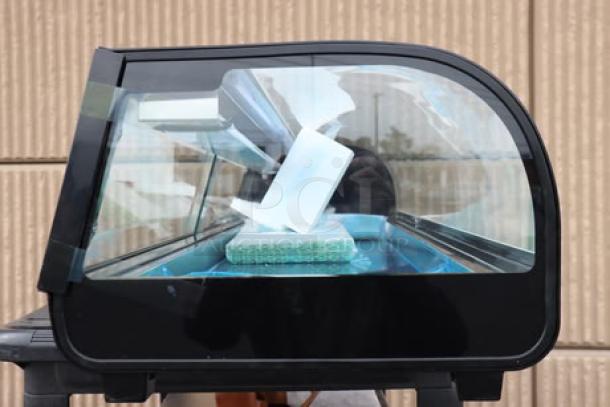 Emperor's Select CSD-60 countertop refrigerated sushi display case, brand new, unboxed, glass front, 115V, S/N: 1763508250169.