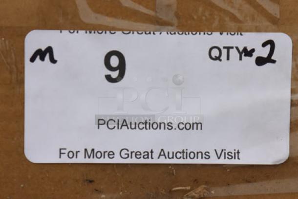 Brand new Regency SW1848-3-16-V stainless steel wall shelf, 18"x48", heavy-duty, 16 gauge, scratch-n-dent condition.