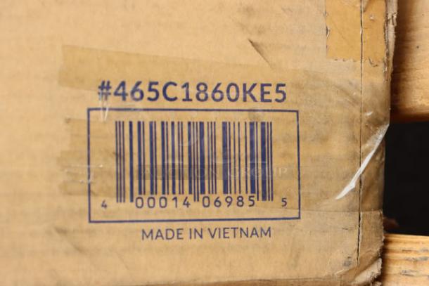 Brand new Steelton 5CA-186072-CR 18"x60" NSF Chrome 5-Shelf Kit, 72" posts. Original packaging damaged, made in Vietnam.