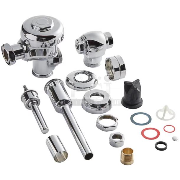 Brand new Sloan 3012600 186 Royal Flush Valve in box. Manual urinal flushometer, 1.5 GPF, top spud. Complete kit.