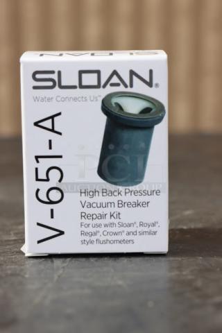 Sloan V-651-A Vacuum Breaker Repair Kit, unopened box, high back pressure, for Sloan, Royal, Regal, Crown flushometers.