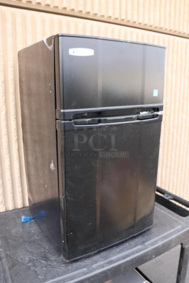 Brand new Danby 3.1MF7-7B1 MicroFridge, 3.1 cu. ft., black, two-door fridge/freezer with microwave, 115V, out of box.