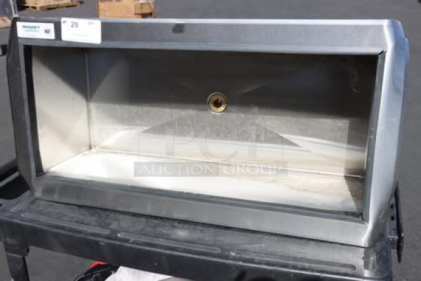 BRAND NEW SCRATCH-N-DENT Regency DIIB-183610 18" x 36" stainless steel ice bin with sliding lid, 80 lb capacity.