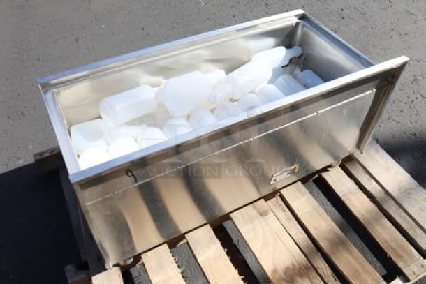 Regency IB1836-CPT 18"x36" underbar ice bin with 7 circuit post-mix cold plate, new scratch-n-dent condition.