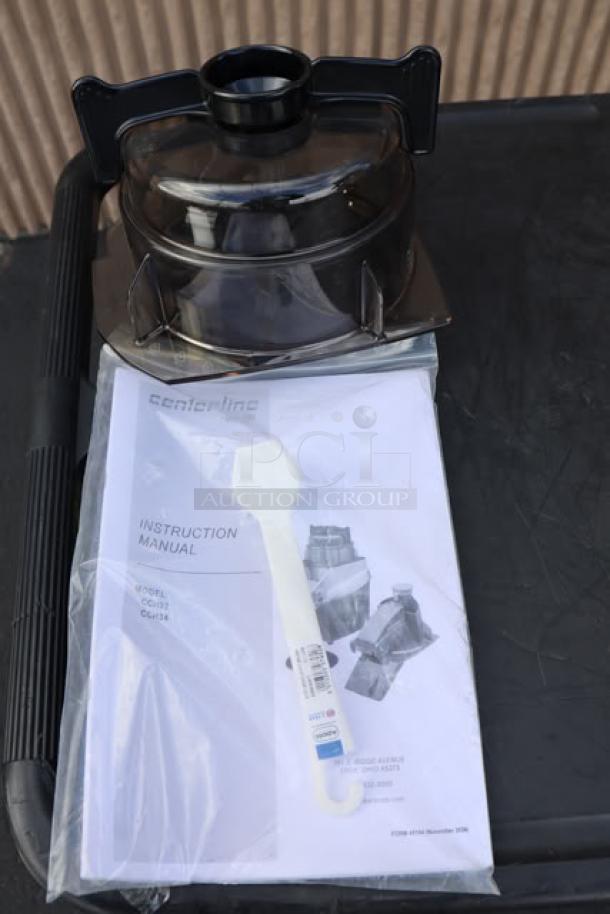 BRAND NEW Hobart CCH34-1 Food Processor with manual and parts, 3.2 Qt. bowl, 1 1/3 hp, 120V, S/N: 761062677.