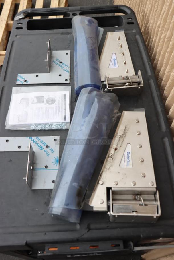 Brand new Curtron PP-C-080-3096 Polar-Pro Swinging Doors, 30"x96", polar grade, missing small pieces, out of packaging.