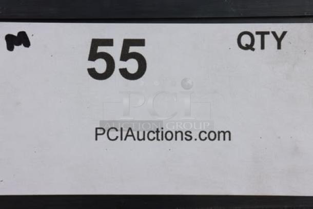 Sticker label showing "55 QTY" and "PCIAuctions.com" for auction tracking.