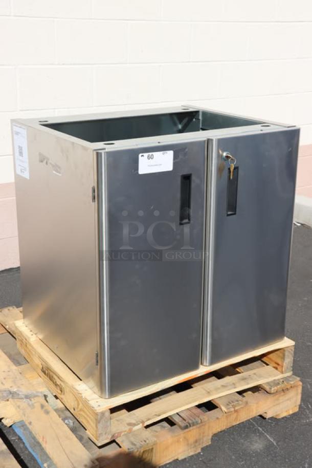 Brand new Hoshizaki SD-500 stand for DCM-300/500 ice machines, serial Q54580E. No packaging, pristine condition.