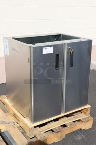Brand new Hoshizaki SD-500 stand for DCM-300/500 ice machines, serial Q54580E. No packaging, pristine condition.