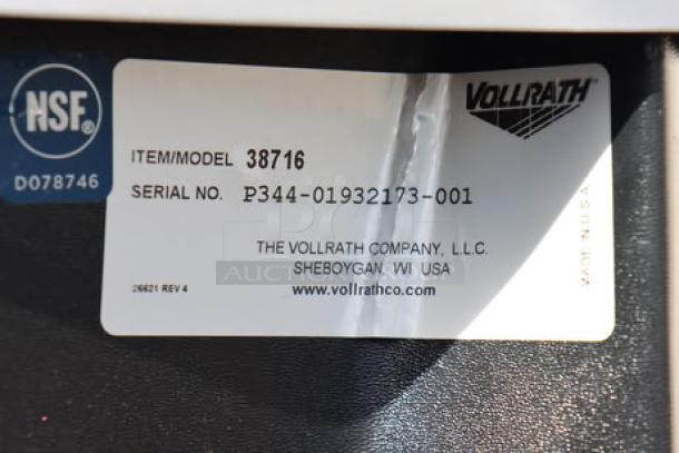 BRAND NEW Vollrath 38716 Cold Food Station, black, 60", solid base, serial P344-01932173-001, scratch & dent, NSF certified.