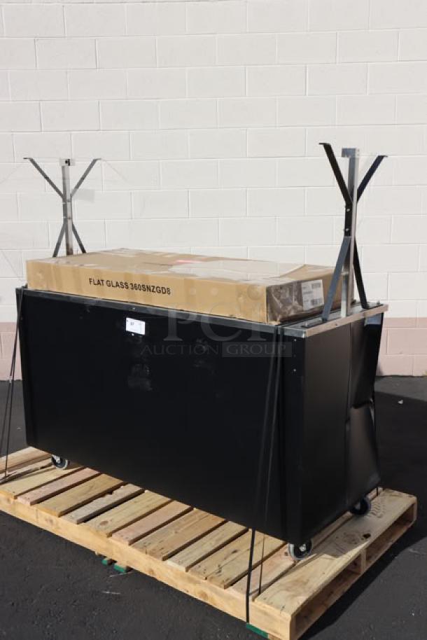 BRAND NEW: Vollrath 38716 60" black portable cold food station with solid base. Out of packaging, may have missing pieces.
