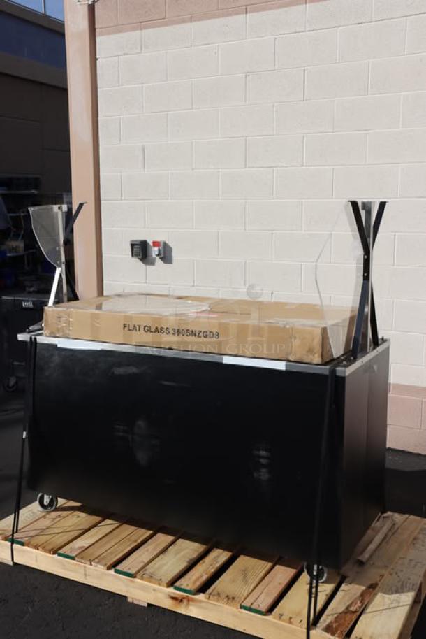 Vollrath 38716 60" cold food station, black, solid base, brand new scratch & dent, missing pieces, out of packaging.