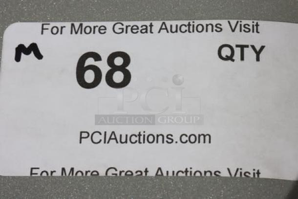 Sticker from PCI Auctions with quantity "68" marked. Text includes "For More Great Auctions Visit" and "PCIAuctions.com."