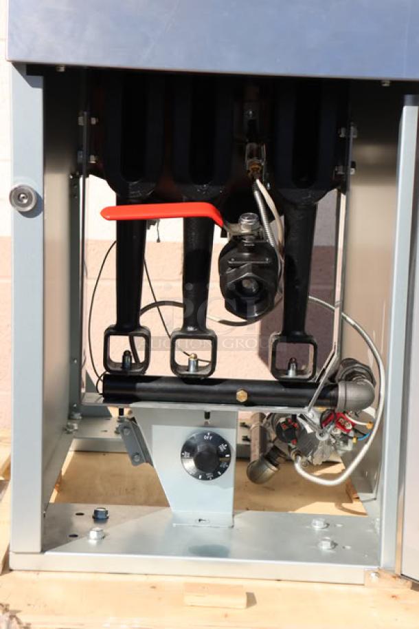 Brand new MainStreet Equipment 40 lb. stainless steel floor fryer, model 541FF40L, 90,000 BTU, S/N: 2411039035.