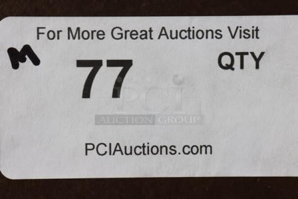 Auction tag with "77 QTY" and "PCIAuctions.com" text.