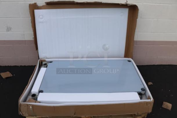 BRAND NEW Regency Spec Line ESS-3048-314 equipment stand, 30"x48" 14-gauge stainless steel, with undershelf. Original packaging damaged.