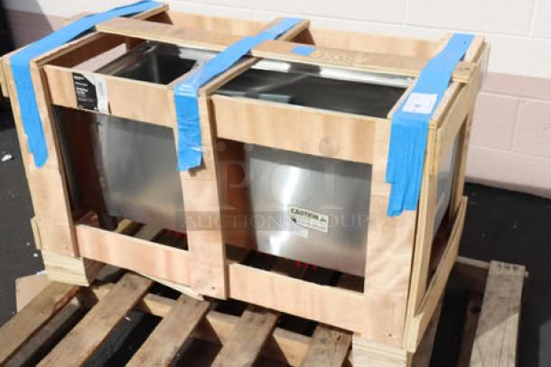 Regency IB1836-CPT underbar ice bin with 7-circuit cold plate, 18" x 36", new condition, in damaged packaging, bottle holders included.